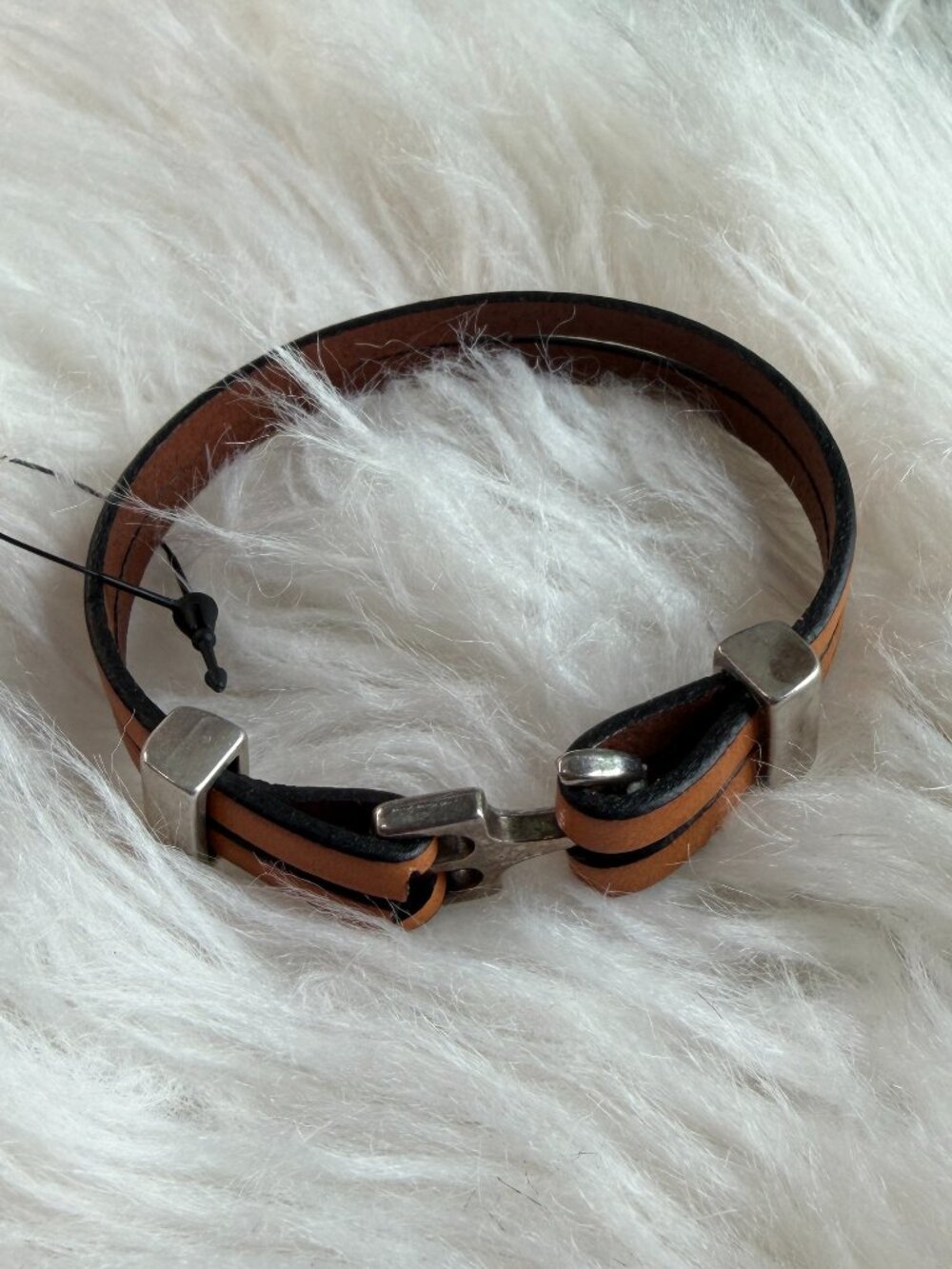 Leather Anchor Bracelet